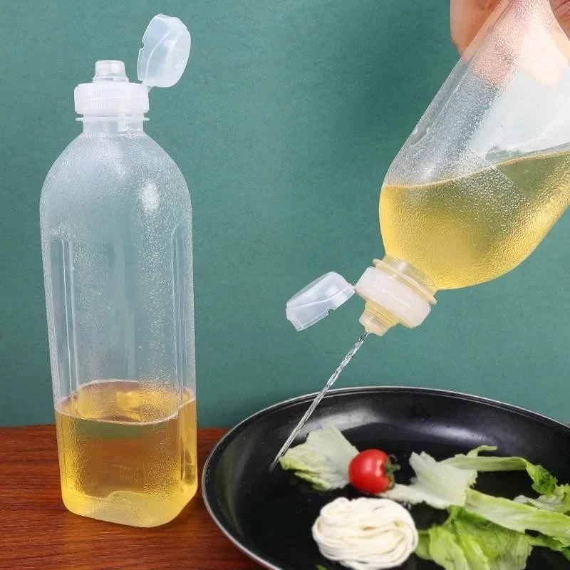 300/500ML Kitchen Oil Spray Bottle Plastic Squeeze Dispenser for Cooking, BBQ, Salad, Vinegar, Soy Sauce Refillable Oil Sprayer