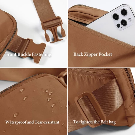 Sonala Belt Bag Small Fanny Pack for Running, Traveling and Hiking as a Versatile Crossbody Waist Pack