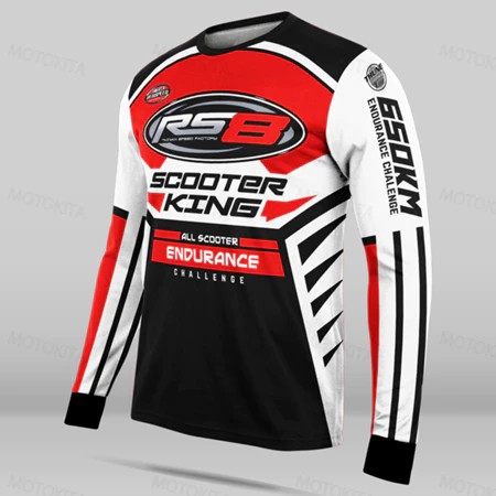 Men’s Motocross Riding Jersey Long Sleeve – Breathable Quick Dry Off-Road Motorcycle Shirt