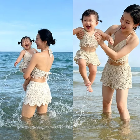 Baby Girls Crochet Swim Cover Up Top | Toddler Kids Tassel Swimwear Vest | Lightweight Beach Swimsuit Cover Up Shirt for Girls