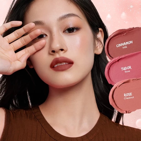 O.TWO.O Matte Lipstick Misty Kiss Lock Color Silky Smooth 24H Long Lasting Waterproof Smudge Proof Matte Lipstick