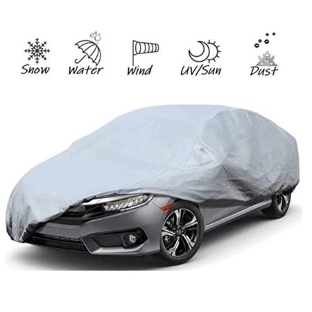 Waterproof Lightweight Nylon Car Cover Universal Protection for Sedan SUV Dustproof Sunproof All Weather Car Cover