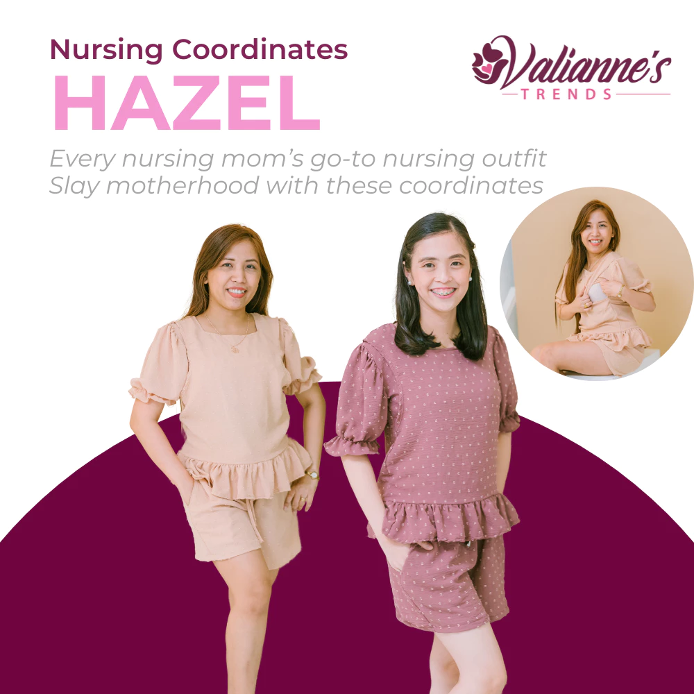 Valianne Trends Hazel Nursing Coordinates Breastfeeding Wear Maternity Clothes Stylish Comfortable Nursing Outfit