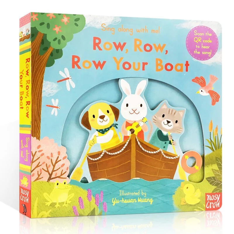 Row, Row, Row Your Boat: A Classic Nursery Rhyme Board Book with Interactive Sliders - For Babies and Toddlers