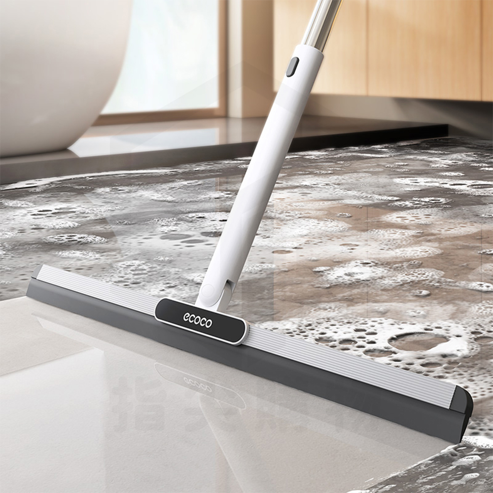 Ecoco Floor Squeegee Retractable Cleaning Tool for Dry and Wet Surfaces Sliding Replaceable Scraper Household Cleaning Tool