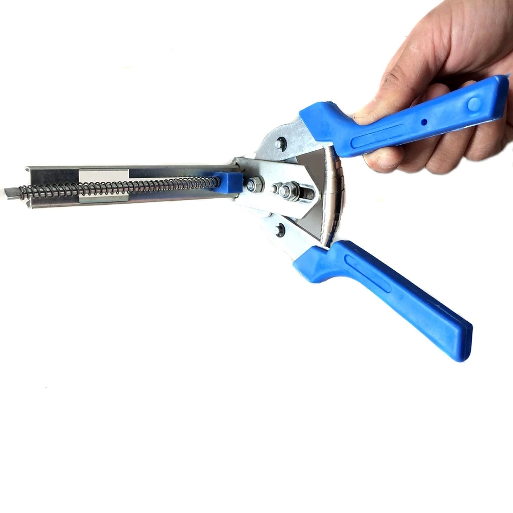 Hog Ring Plier Tool with 600pcs M Clips Staples for Chicken Mesh Cage Wire Fencing Clamp Poultry Kit Heavy Duty Repair Tool